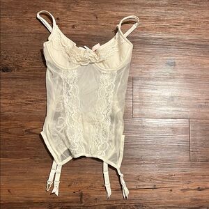 Victoria's Secret Cream Lace Bustier